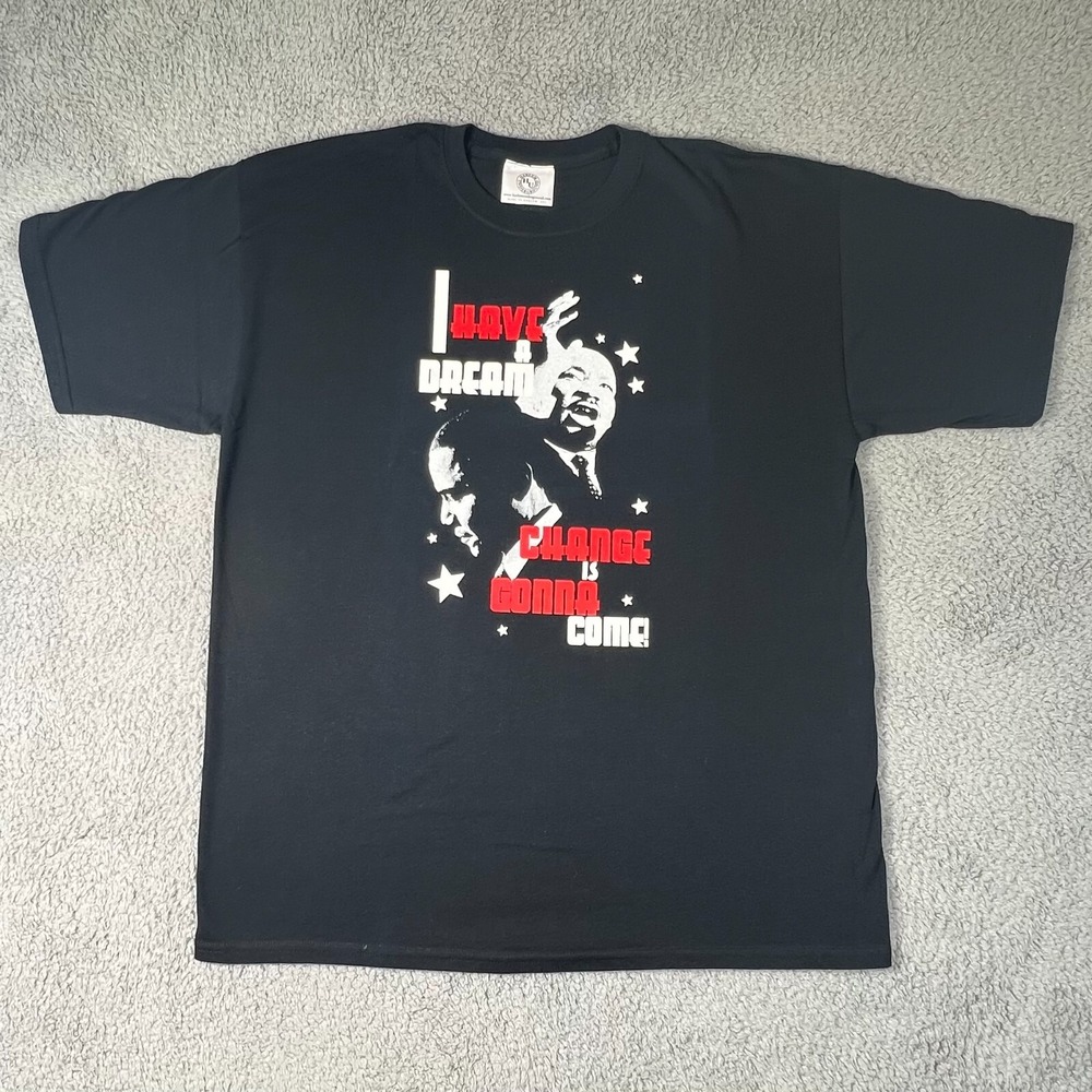 Harlem Underground President OBAMA T-Shirt Cotton Black Men's Size XL VTG NWT